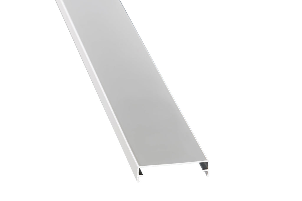 Alu Zierklemmdeckel – 60mm Breite, Weiß kaufen – Produktbild freigestellt
