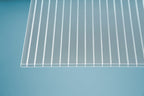 Hohlkammerplatte Polycarbonat Recycling Blueline 16mm Opal-weiß – auf Carport montiert