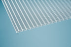 Hohlkammerplatte Polycarbonat Recycling Blueline 16mm Opal-weiß – Montage auf Terrassendach