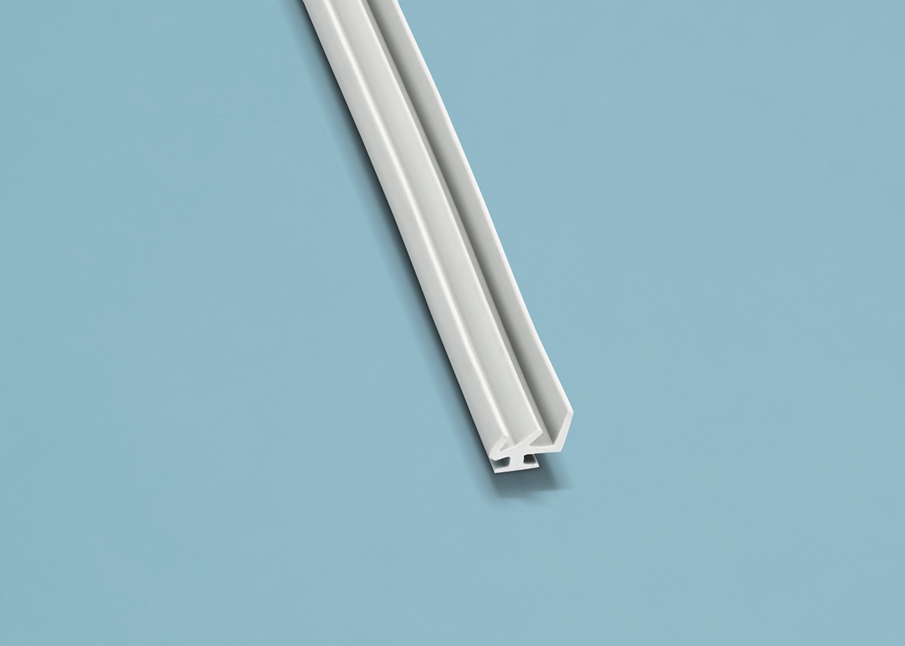Gummi Dichtlippe für Stegplatten – 16mm Breite, Hellgrau – Produktansicht