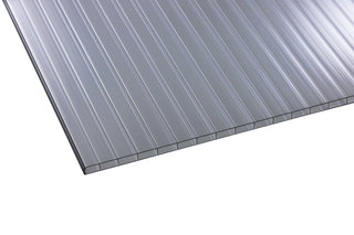 Hohlkammerplatte Polycarbonat Blueline 16mm Graphit – 980mm
