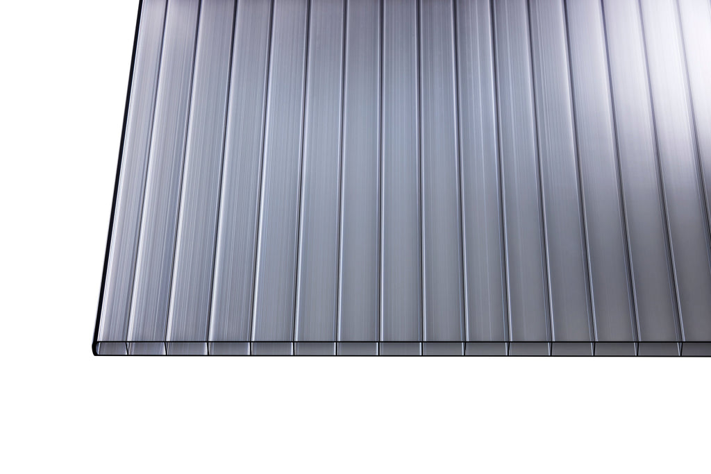 Hohlkammerplatte Polycarbonat Blueline 16mm Graphit – Detailansicht