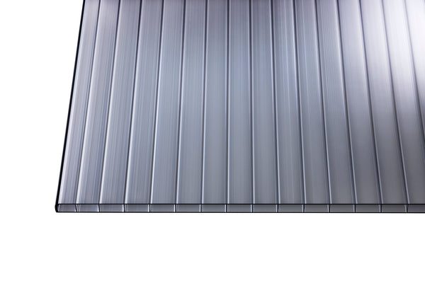 Hohlkammerplatte Polycarbonat Blueline 16mm Graphit – 980mm