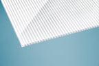 Hohlkammerplatte Polycarbonat Zebrastyle 16mm Klar/weiß – Querschnitt