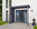 Haustürvordach Hamburg Extra XL mit 125 cm Dachtiefe
