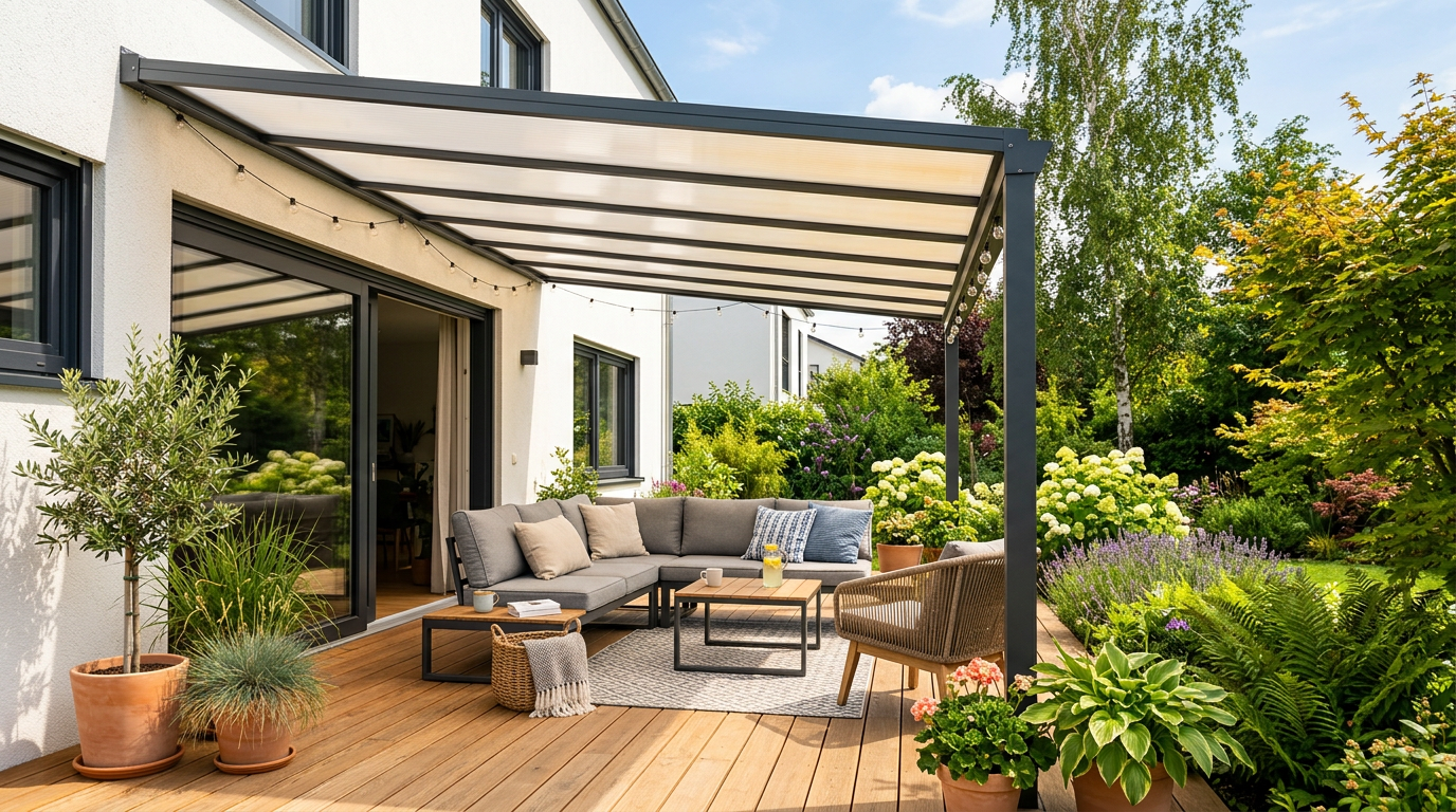 Terrassenüberdachung selber bauen