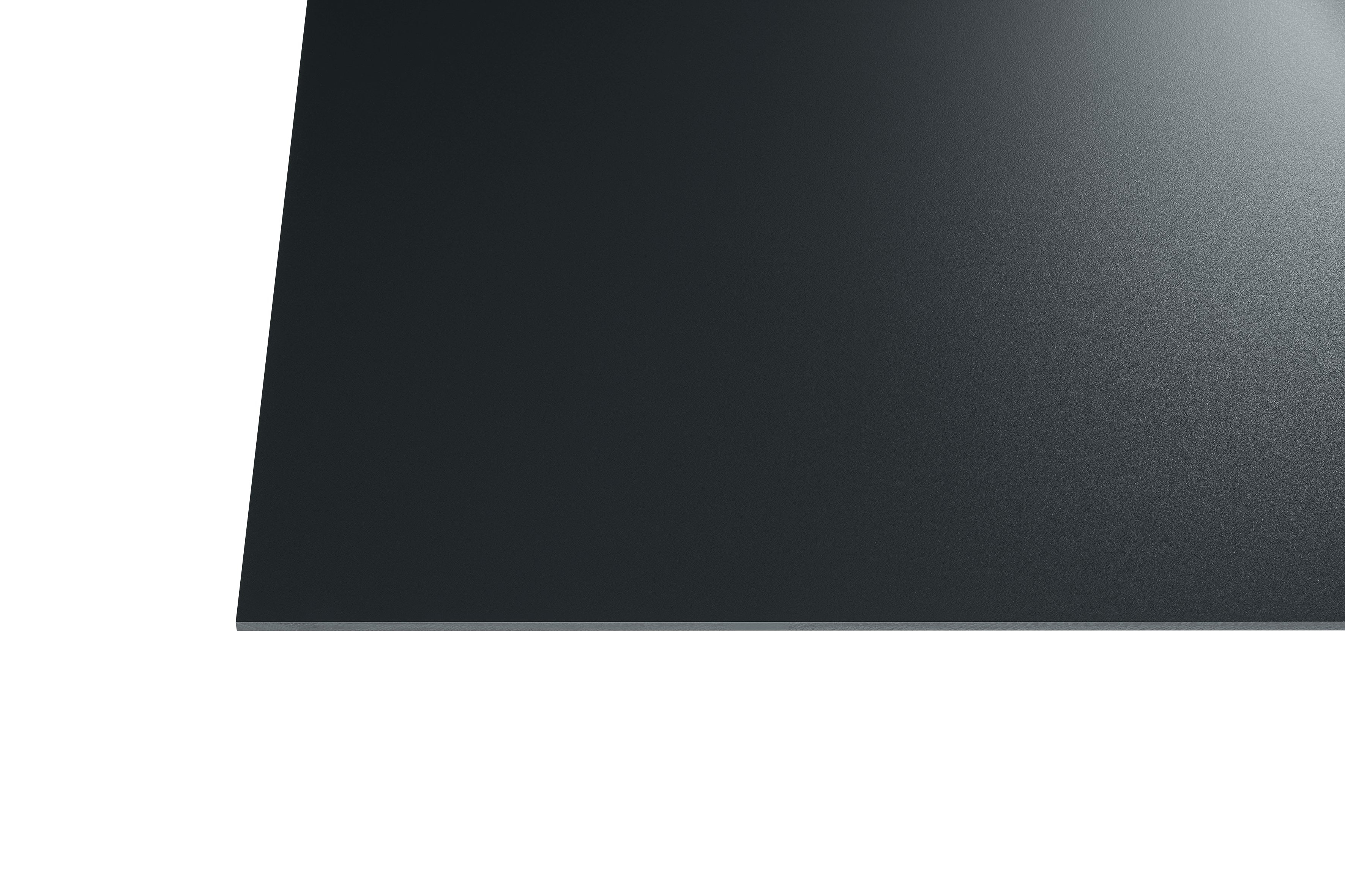 HPL – Fassaden – Schichtstoffplatte schwarzgrau – 6mm, 1300mm Breite – Produktbild freigestellt