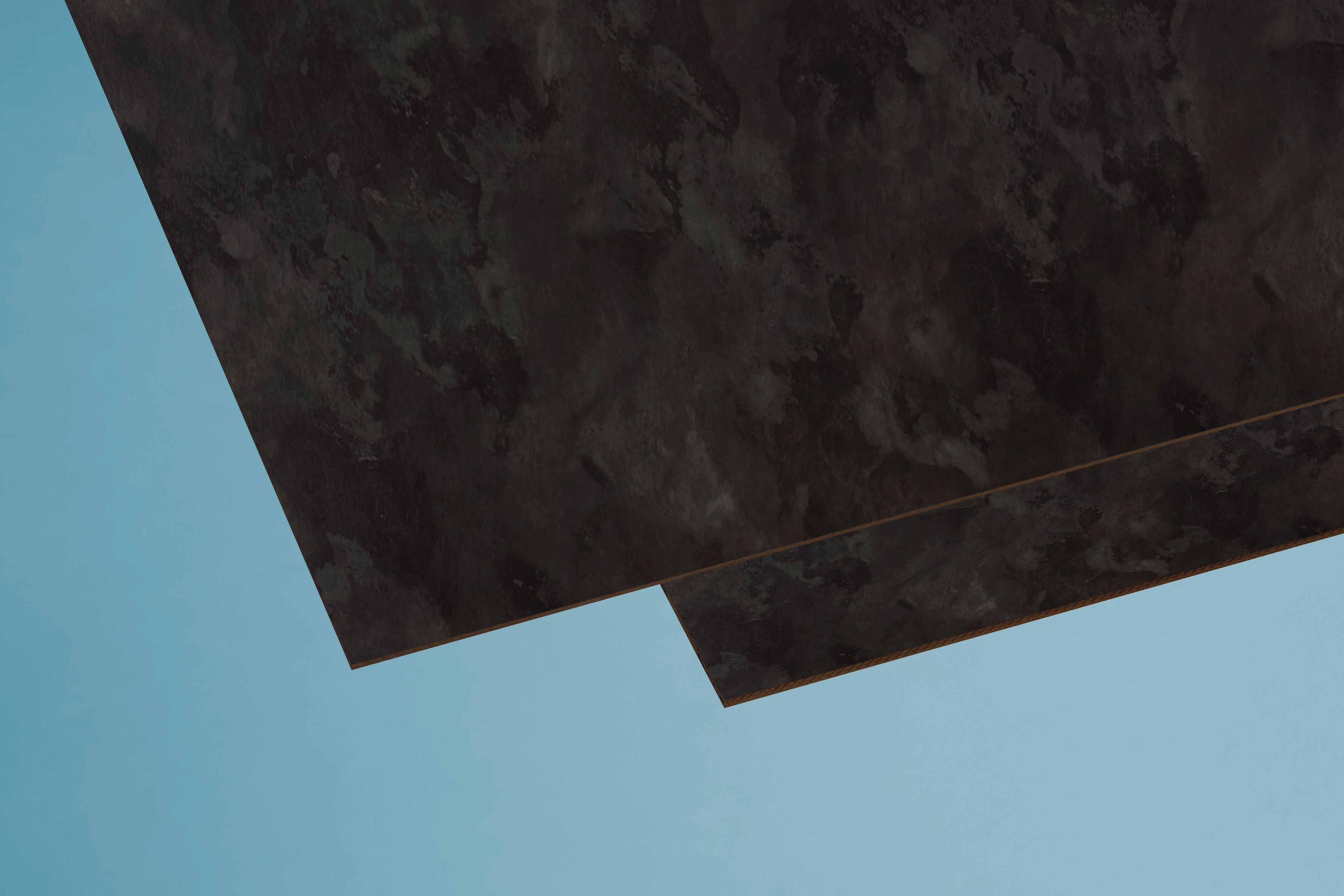 HPL – Fassaden – Schichtstoffplatte schwarzgrau – 6mm, 1300mm Breite – Produktfoto 6