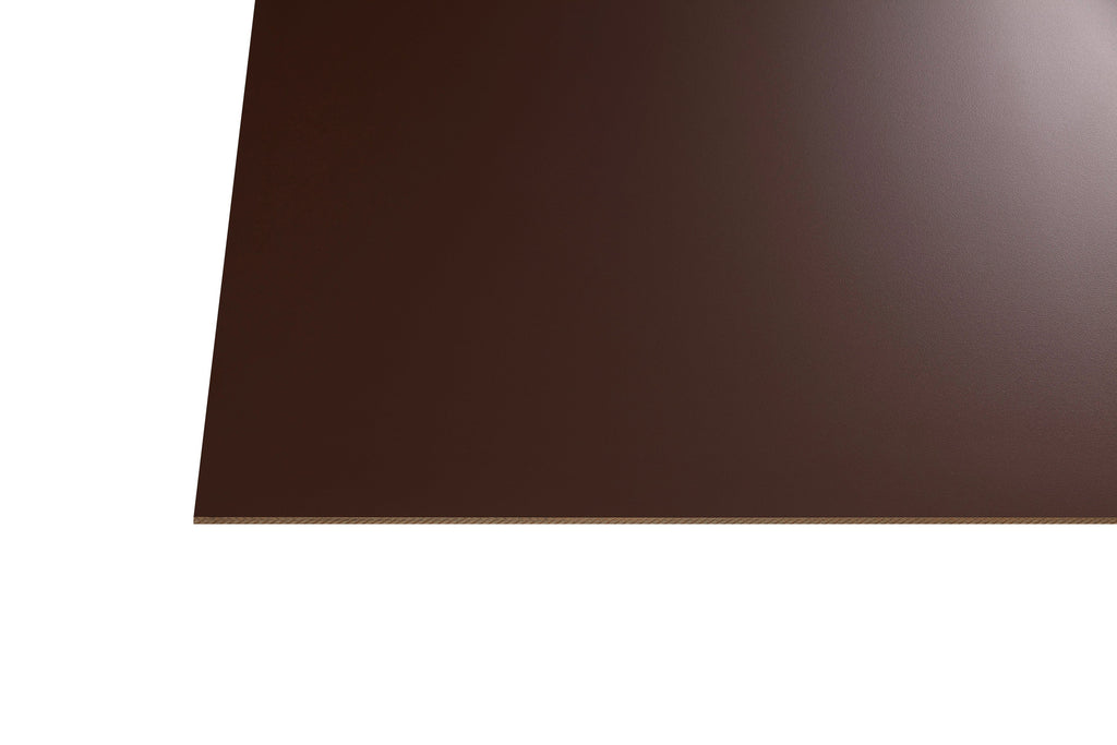 HPL – Schichtstoffplatte braun – 6mm, 1300mm Breite – Produktbild freigestellt