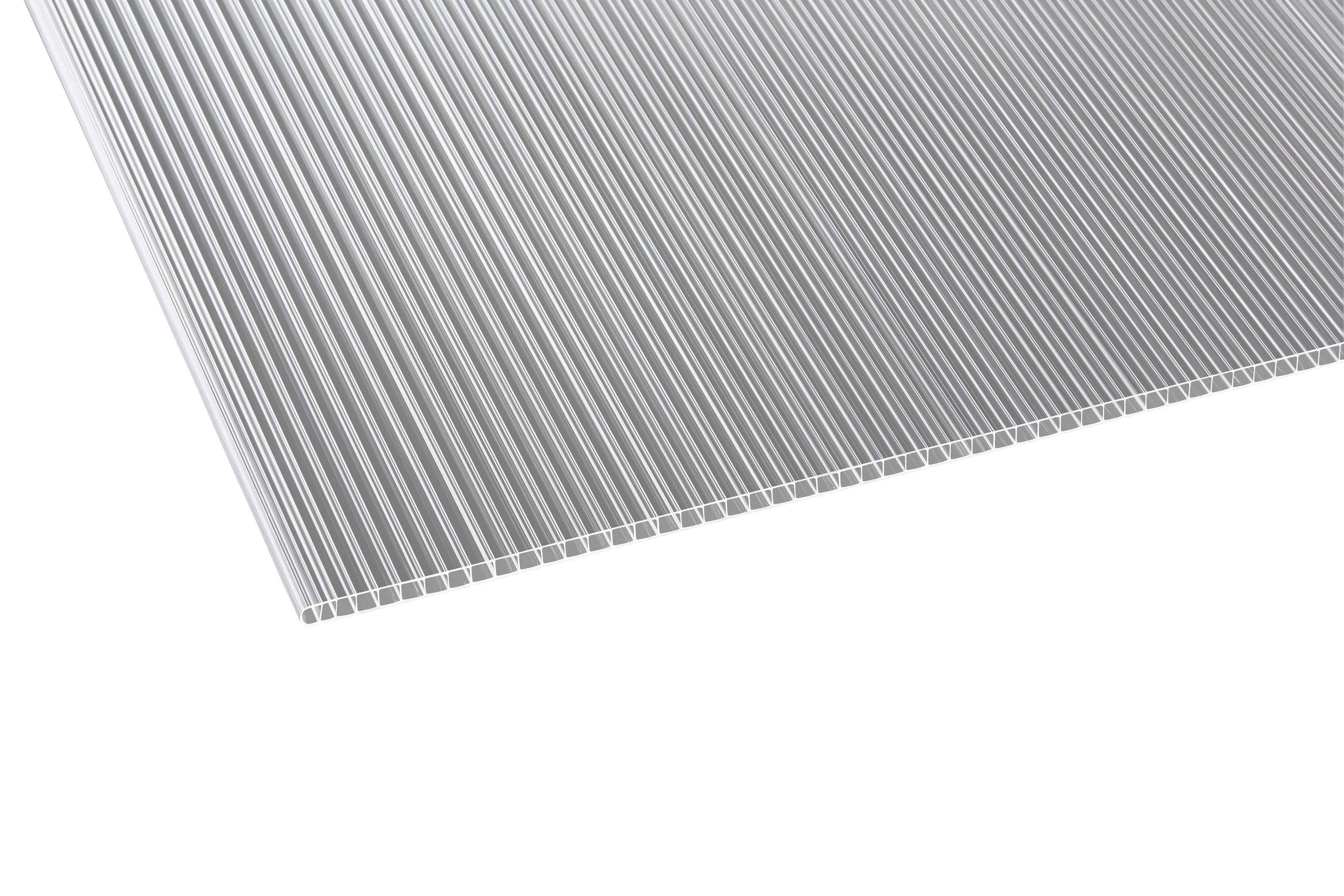 Stegplatte Polycarbonat klar 10 – 10mm kaufen – Produktbild freigestellt