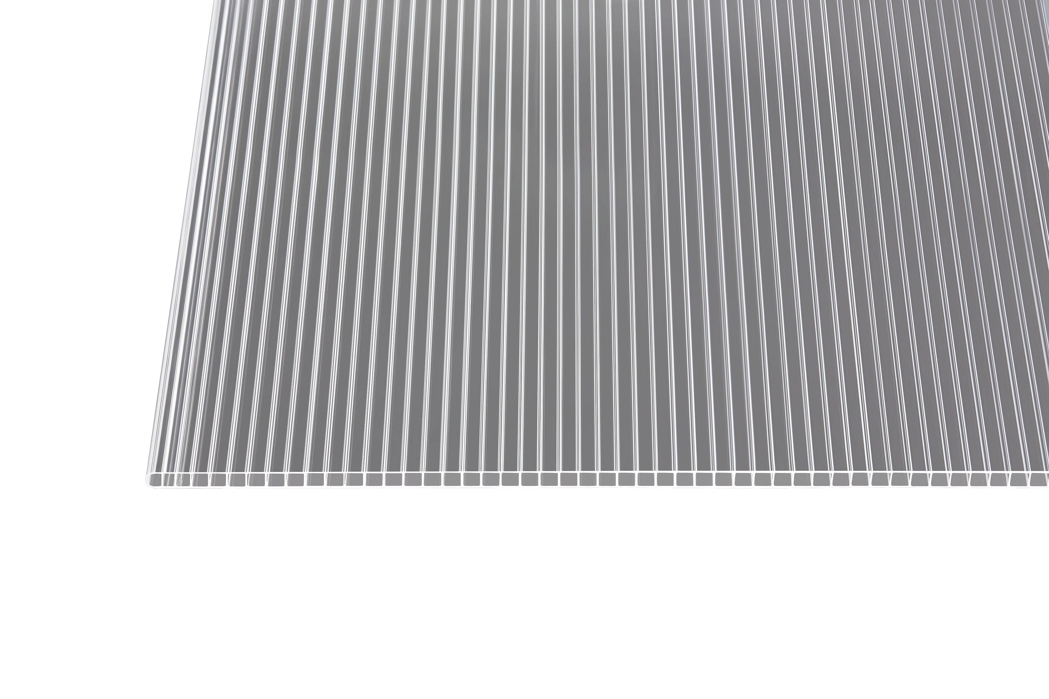 Stegplatte Polycarbonat klar 10 – 10mm – Produktbild freigestellt