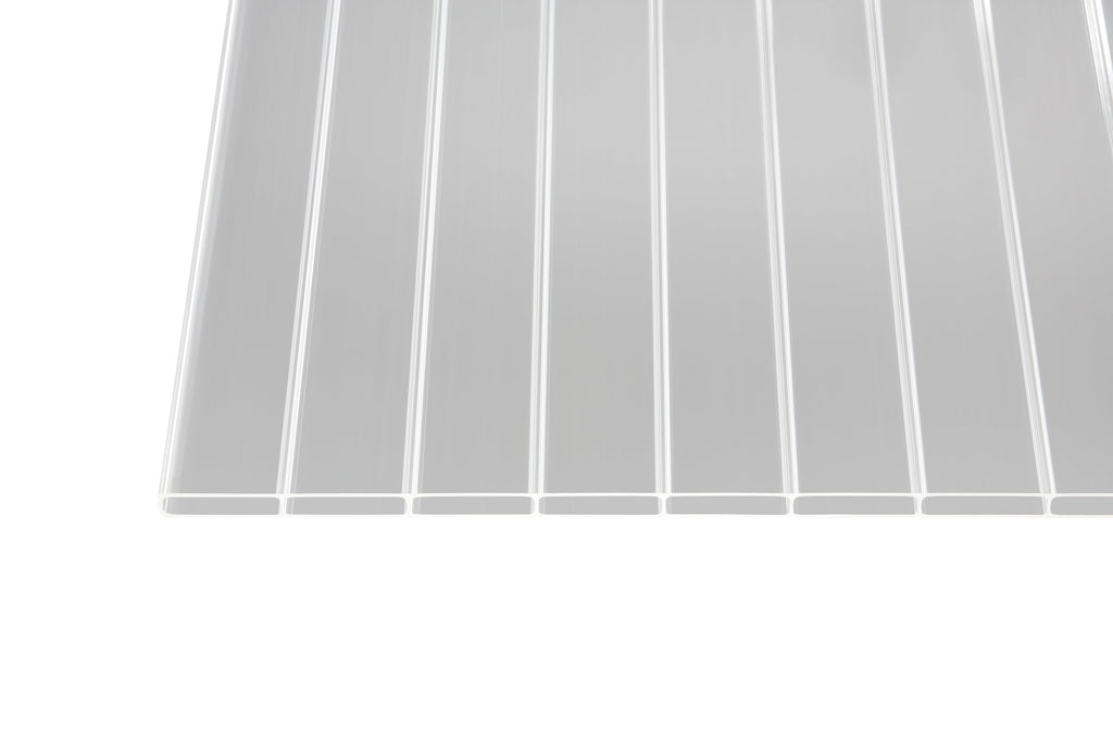 Stegplatte Acryl klar 16/64 – 16mm, 980mm Breite – Produktbild freigestellt