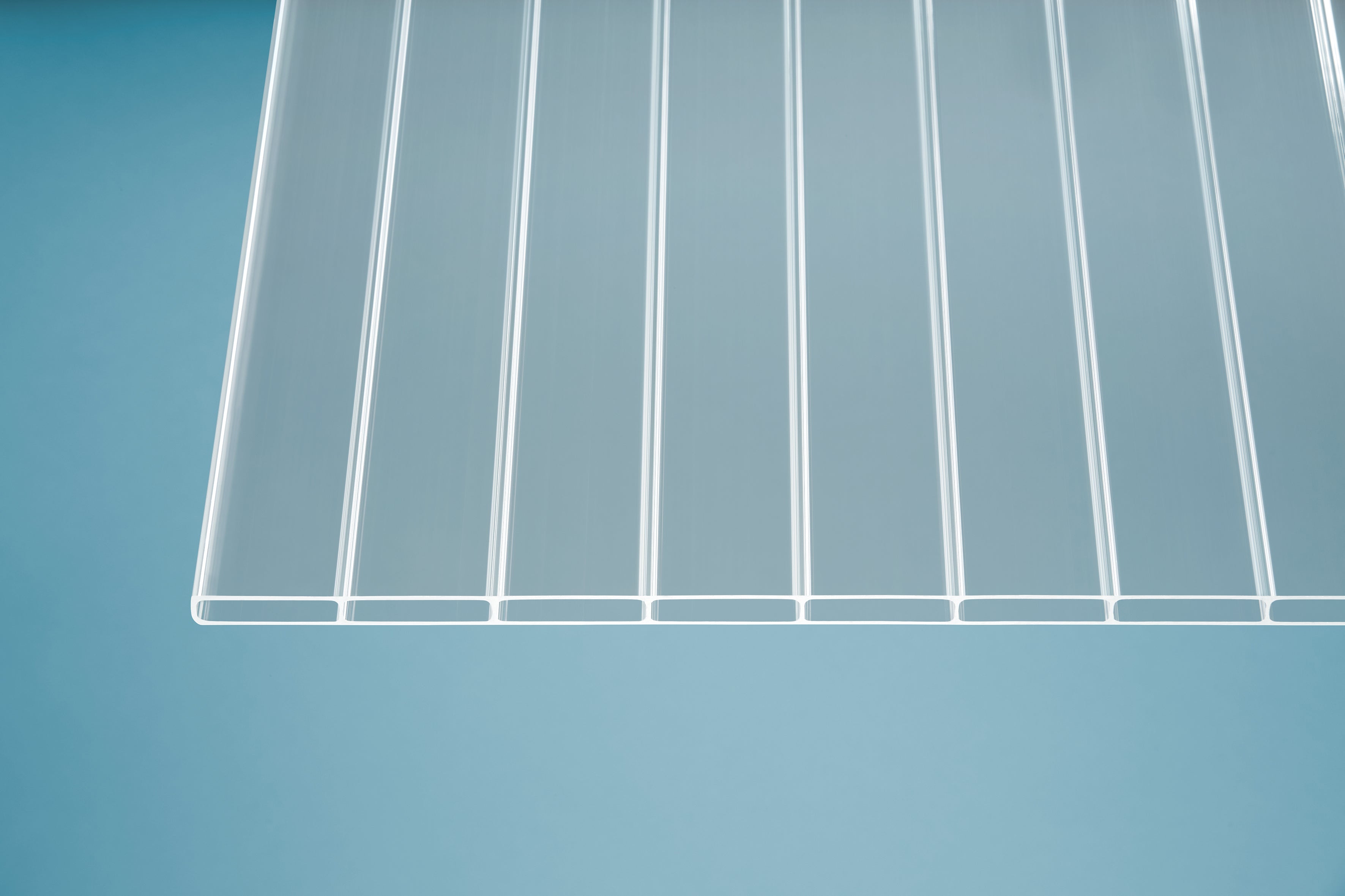 Stegplatte Acryl klar 16/64 – 16mm, 980mm Breite – Produktansicht 3