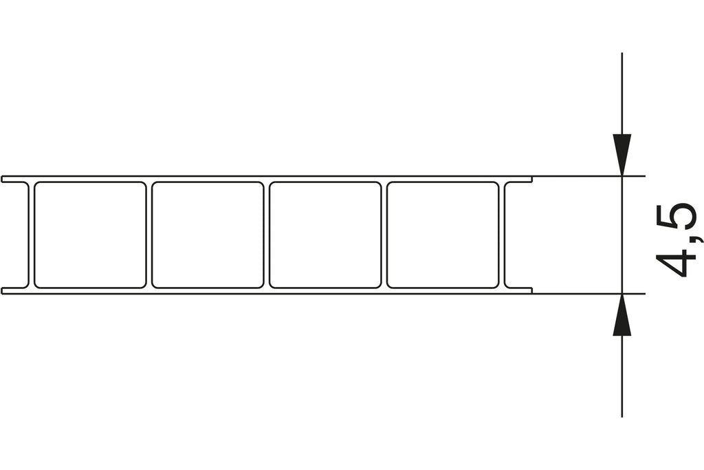 Stegplatte Polycarbonat klar 4,5 – 4mm – Produktansicht 5