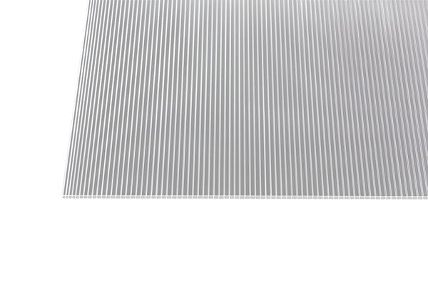 Stegplatte Polycarbonat klar 6 – 6mm, 1050mm Breite
