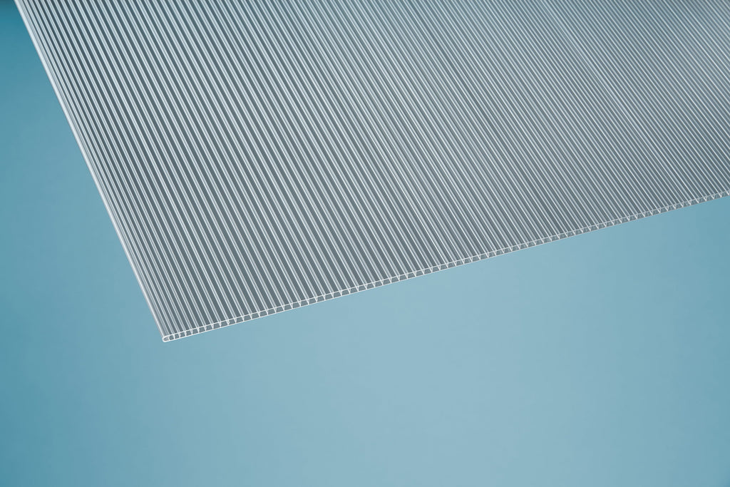 Stegplatte Polycarbonat klar 6 – 6mm, 1050mm Breite – Produktansicht 4