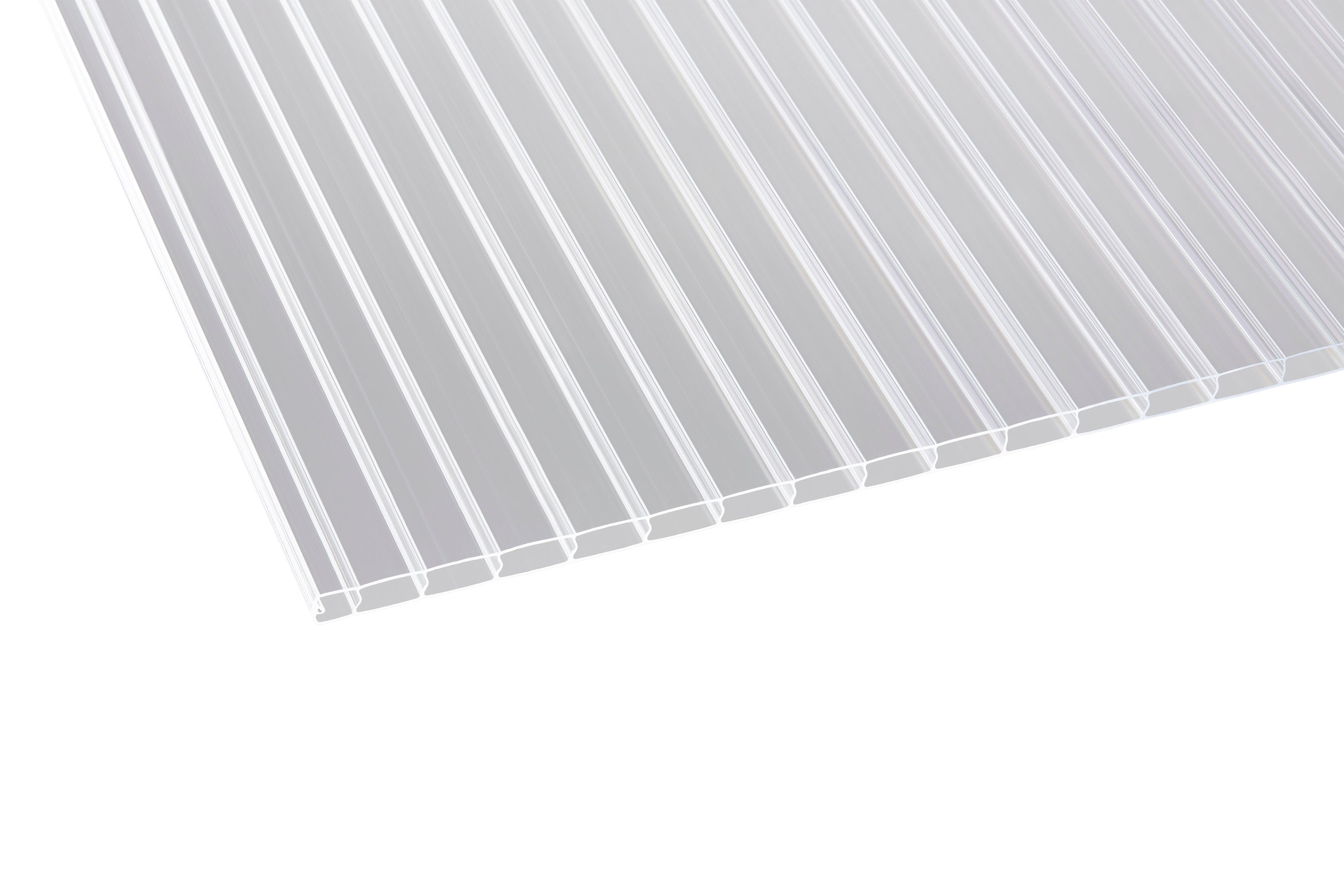Polycarbonat PC Hohlkammerplatten esthetics 16 – 16mm, 980mm Breite, Klar kaufen – Produktbild freigestellt