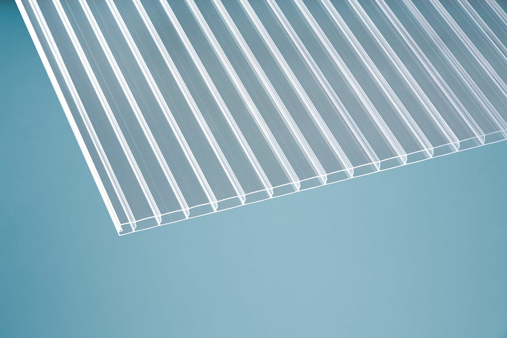 Polycarbonat PC Hohlkammerplatten esthetics 16 – 16mm, 980mm Breite, Klar – Produktansicht 4