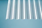 Polycarbonat Profilplatte PC 0,8mm Sinus 76/18 Klar – auf Carport montiert