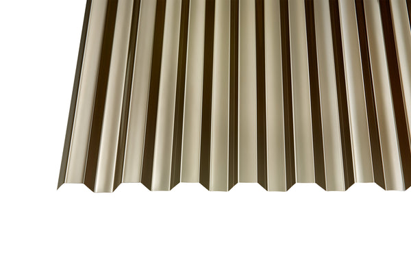 PC Profilplatten – 1mm, 1045mm Breite, Bronze