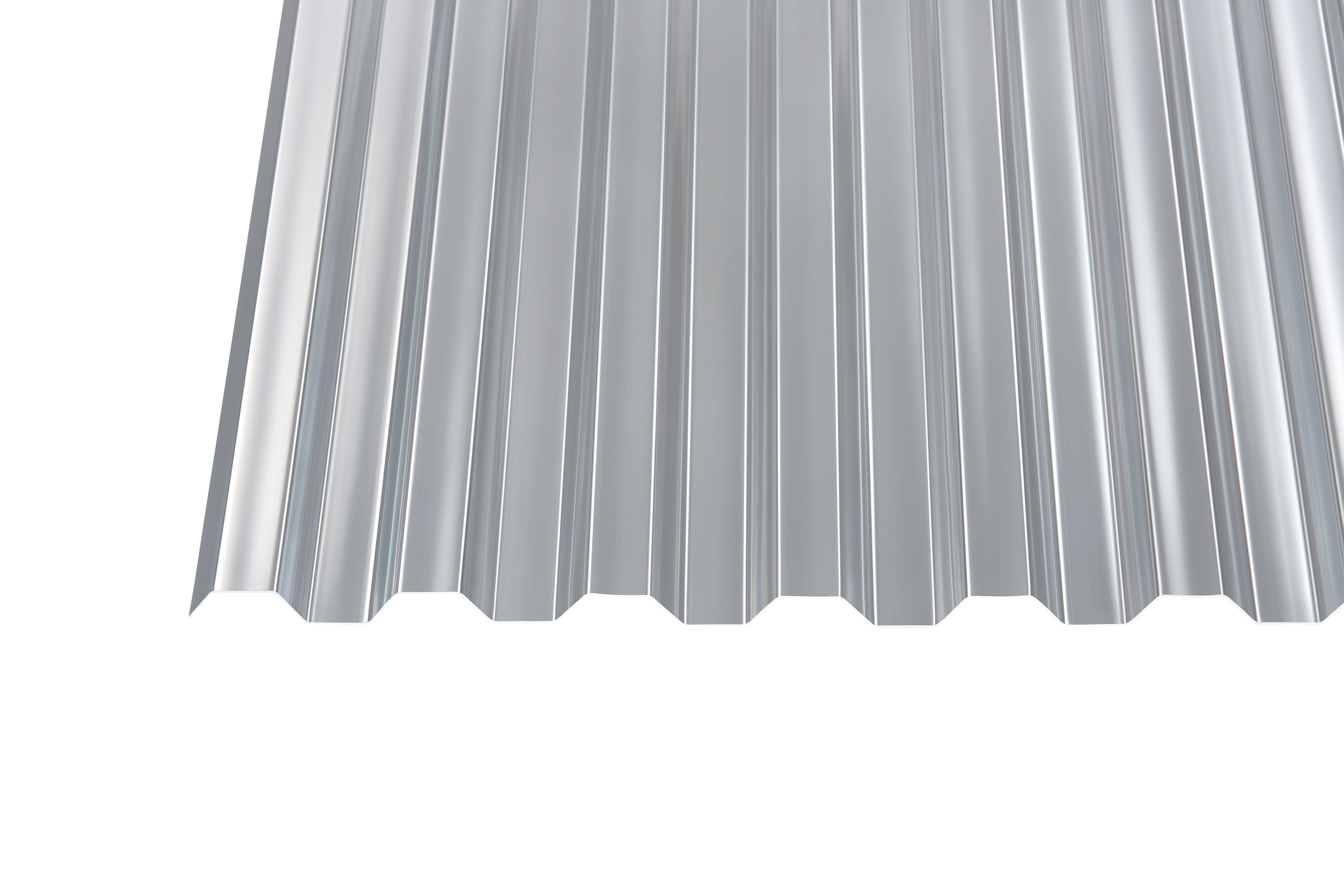 Polycarbonat Profilplatte PC 1,3mm Sinus 76/18 Klar – Detailansicht
