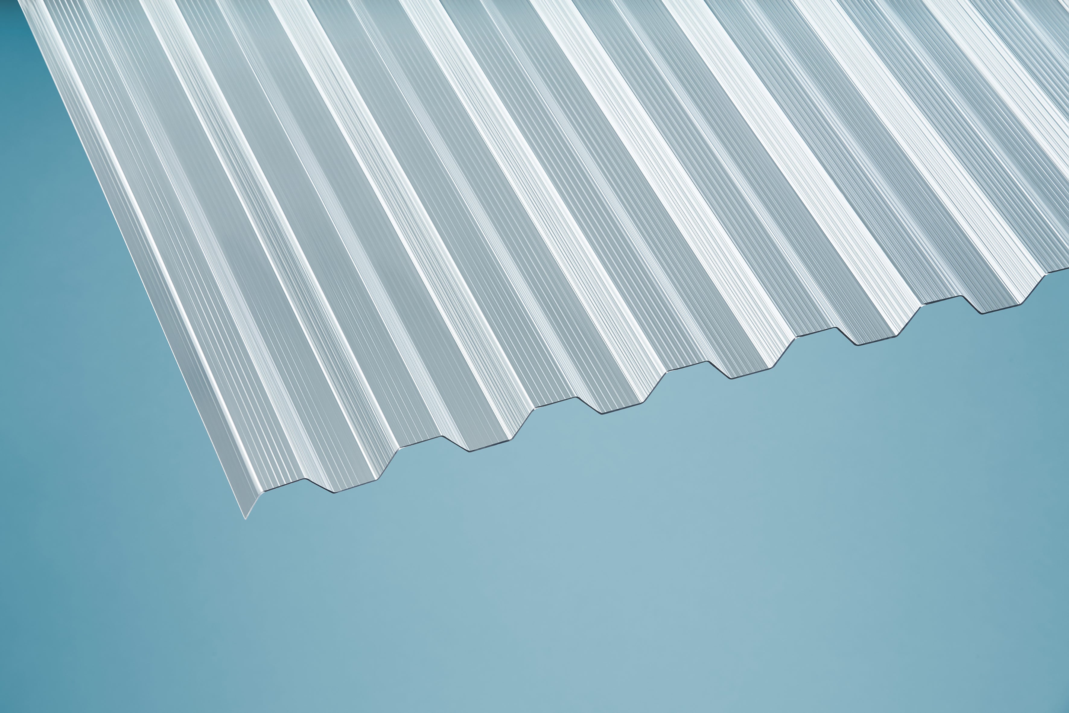 PC Profilplatten Gerillt – 1mm, Klar – Produktansicht 6