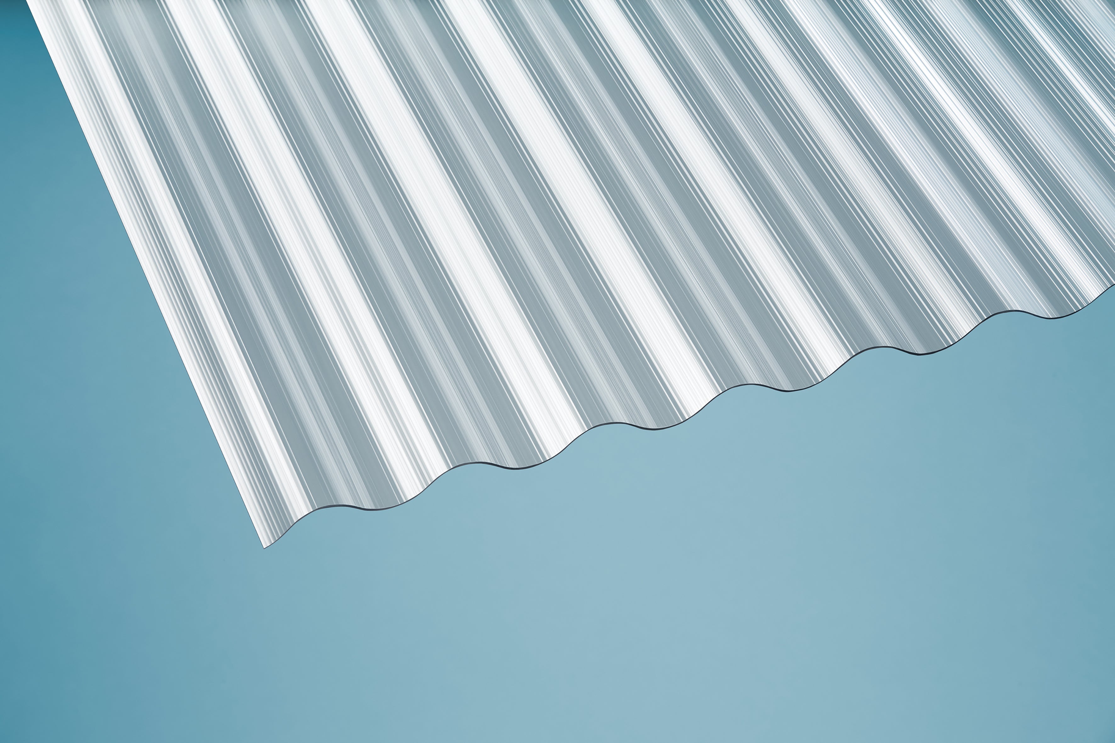 PC Profilplatten Gerillt – 1mm, Klar – Produktansicht 7