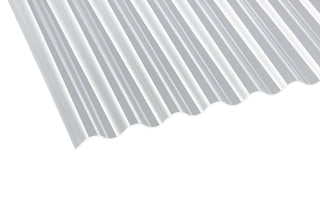 Polycarbonat Profilplatte Glatt Sinus 76/18 2,5mm Klar – 1045mm