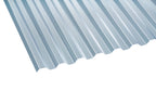 PET/PC Profilplatte Recycling Blueline 1,1mm 1.1mm Klar - 1090mm