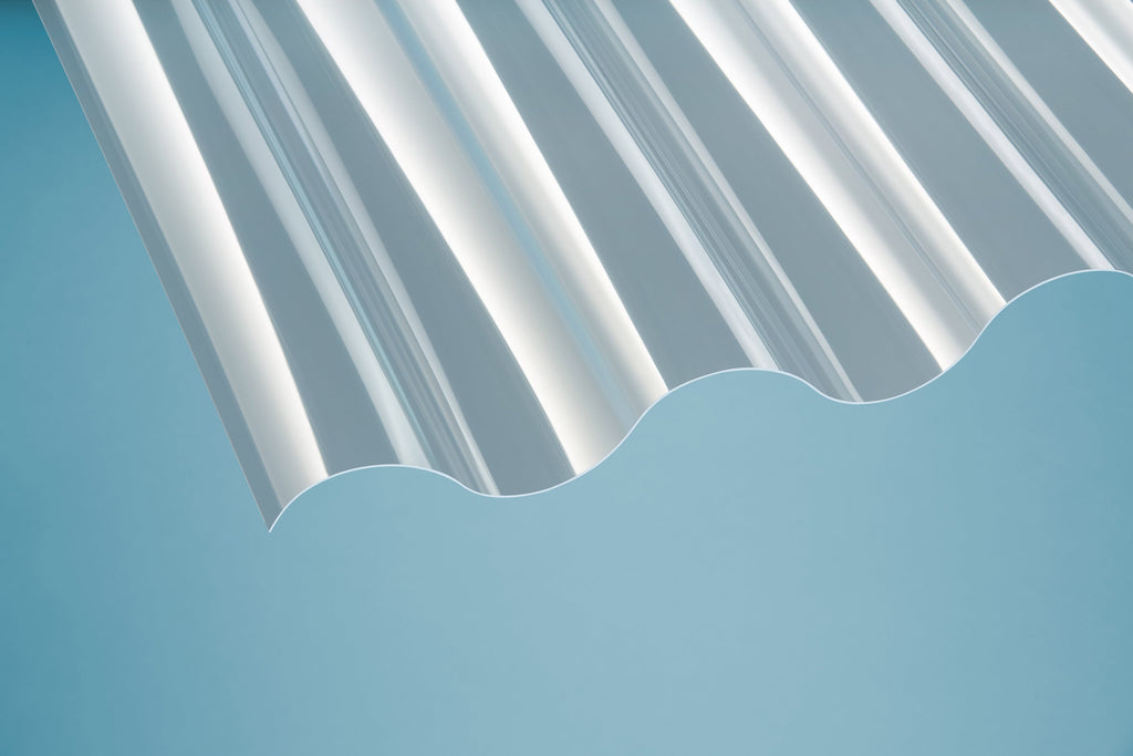 PET Profilplatten – 1mm, 1097mm Breite, Klar – Produktansicht