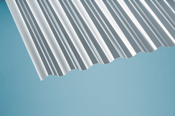 PET Profilplatten – 1mm, 900mm Breite, Klar