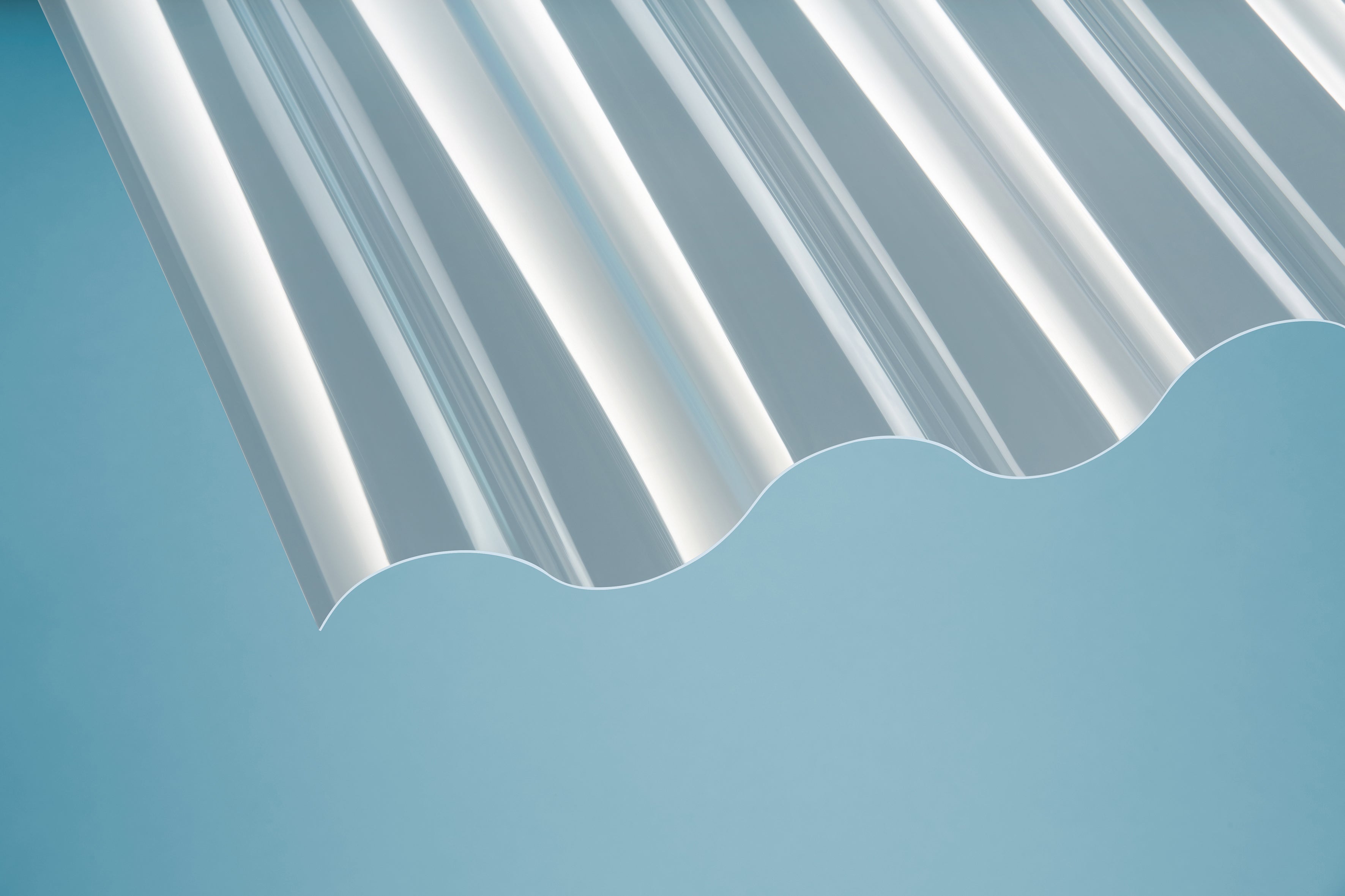PET Profilplatten – 1mm, 920mm Breite, Klar – Produktansicht