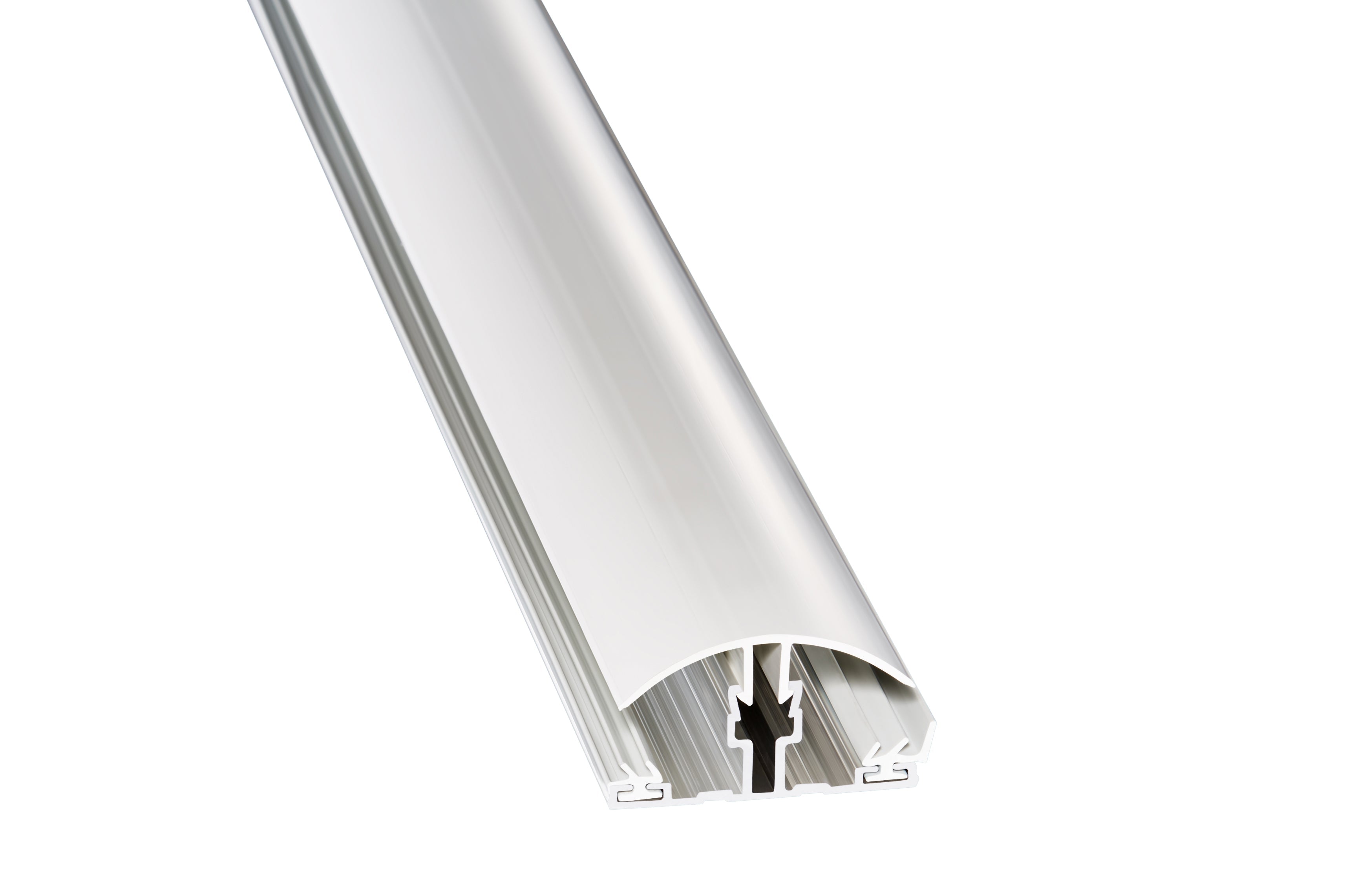 ALU & PVC Klemmprofil Mitte – 61mm Breite kaufen – Produktbild freigestellt