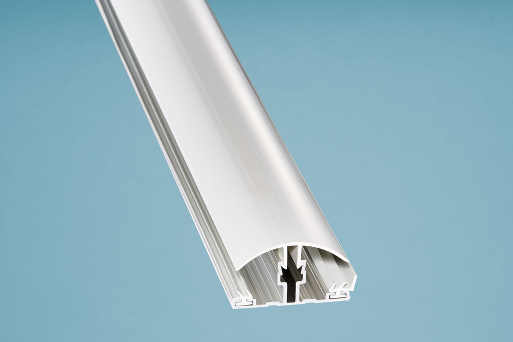 ALU & PVC Klemmprofil Mitte – 61mm Breite – Produktansicht