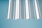 PVC Profilplatte PVC Sonderprofil 1.2mm Klar – auf Carport montiert