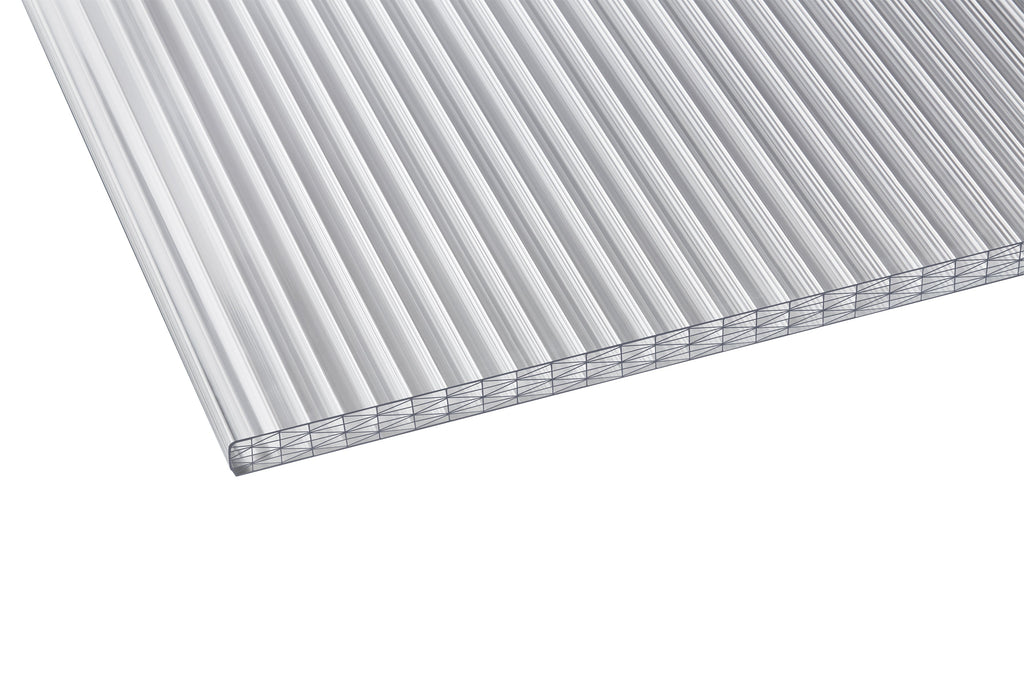 Stegplatte Polycarbonat sun stop 25 – 25mm, 980mm Breite, Opal / weiß kaufen – Produktbild freigestellt