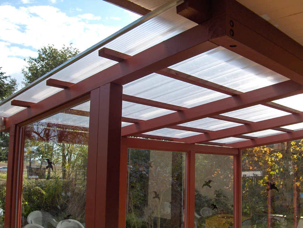 Terrassenüberdachung mit Polycarbonat-Platten