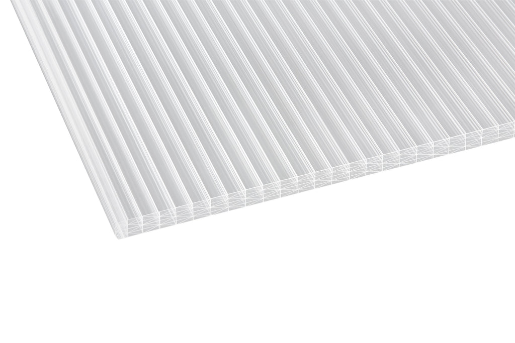 Stegplatte Polycarbonat thermo 25 – 25mm, Klar – Produktbild freigestellt 4