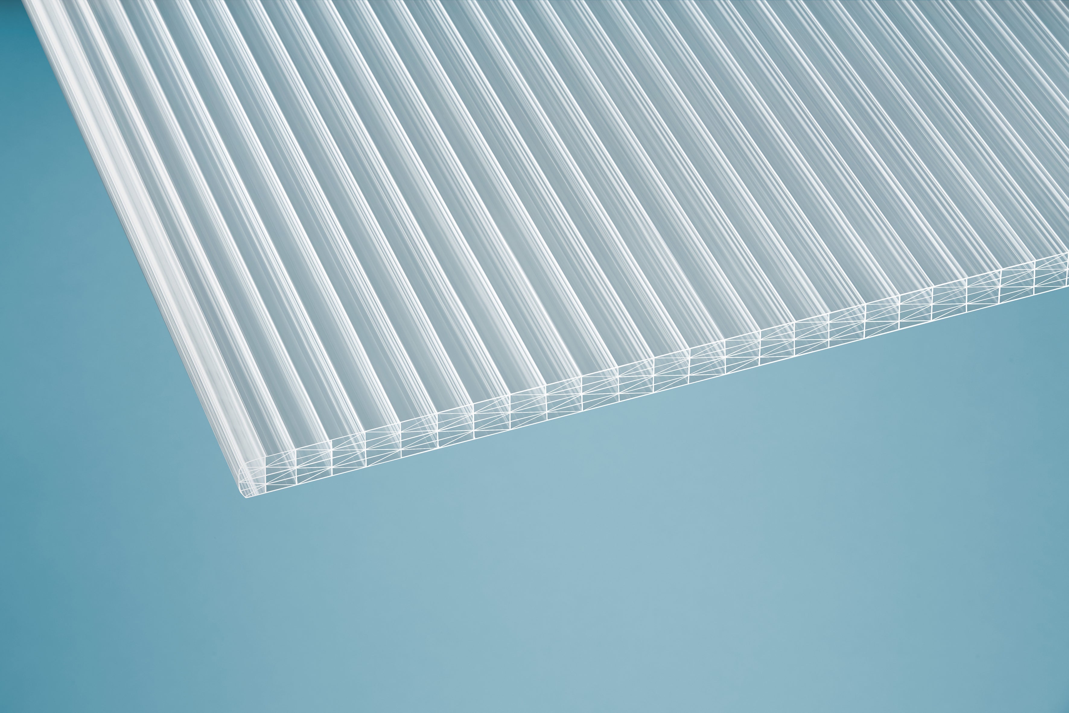 Stegplatte Polycarbonat thermo 25 – 25mm, Klar – Produktansicht 6