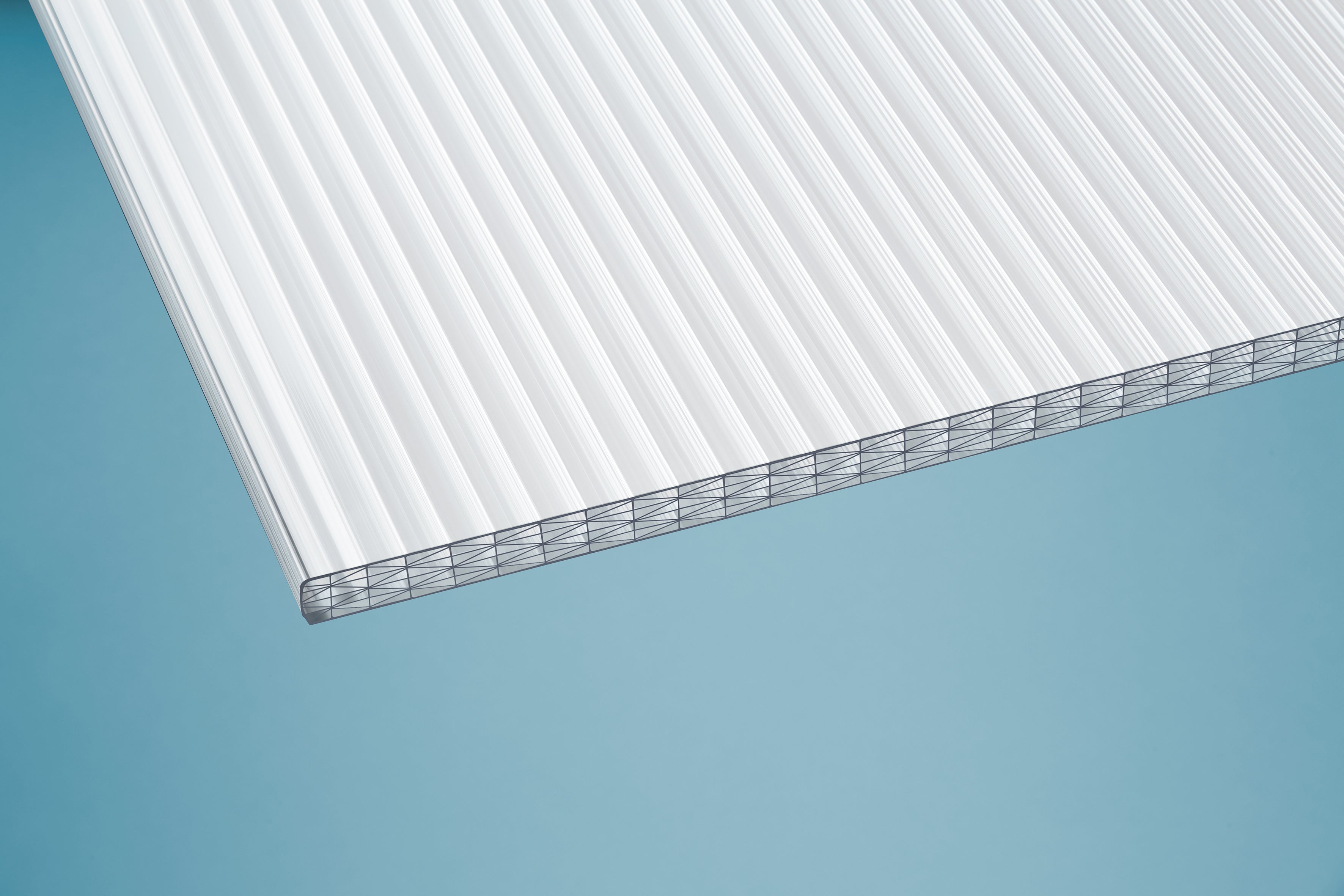 Stegplatte Polycarbonat thermo 25 – 25mm, Klar – Produktansicht 7