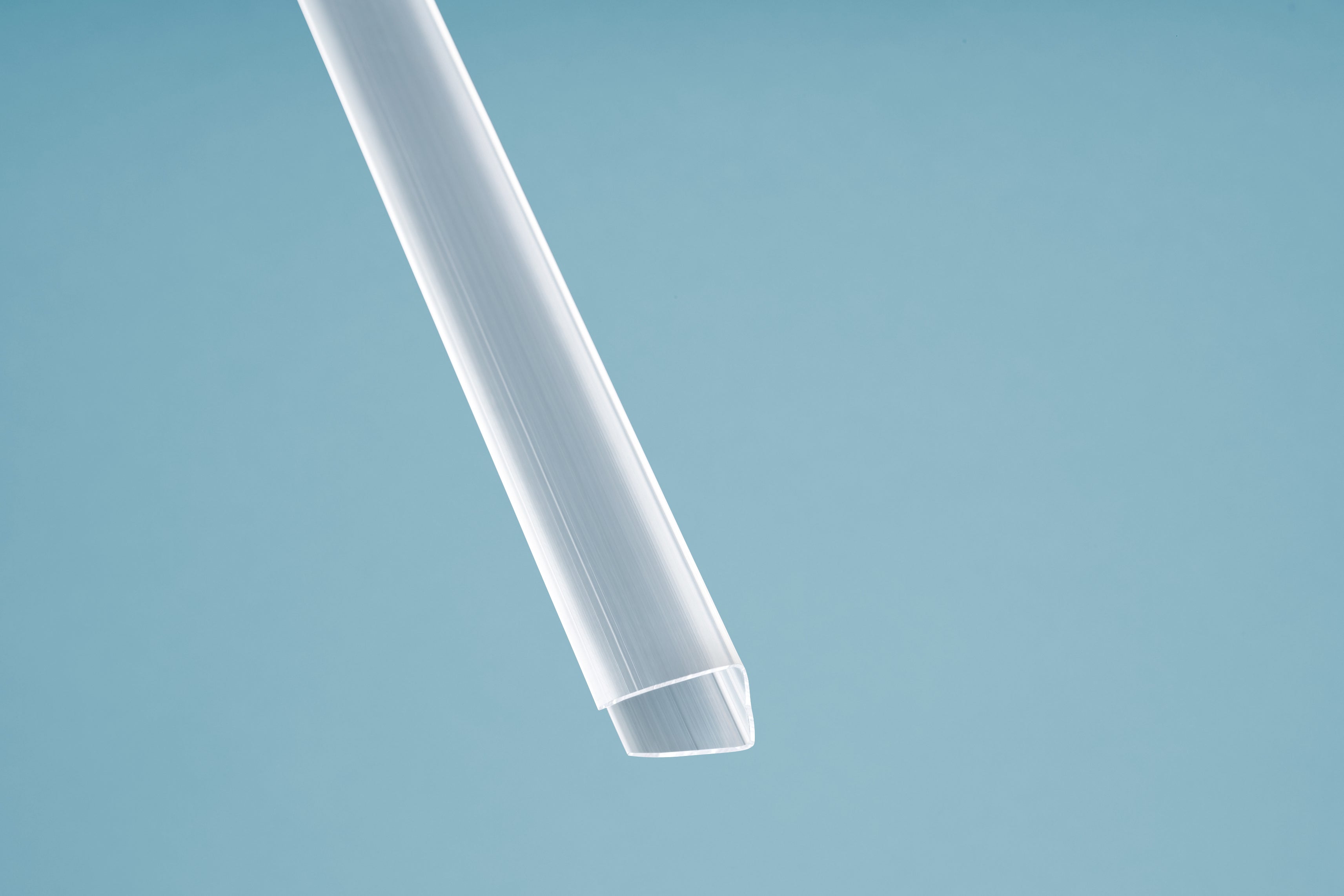Polycarbonat U Profil 16mm – 31mm Breite, Transparent – Produktansicht