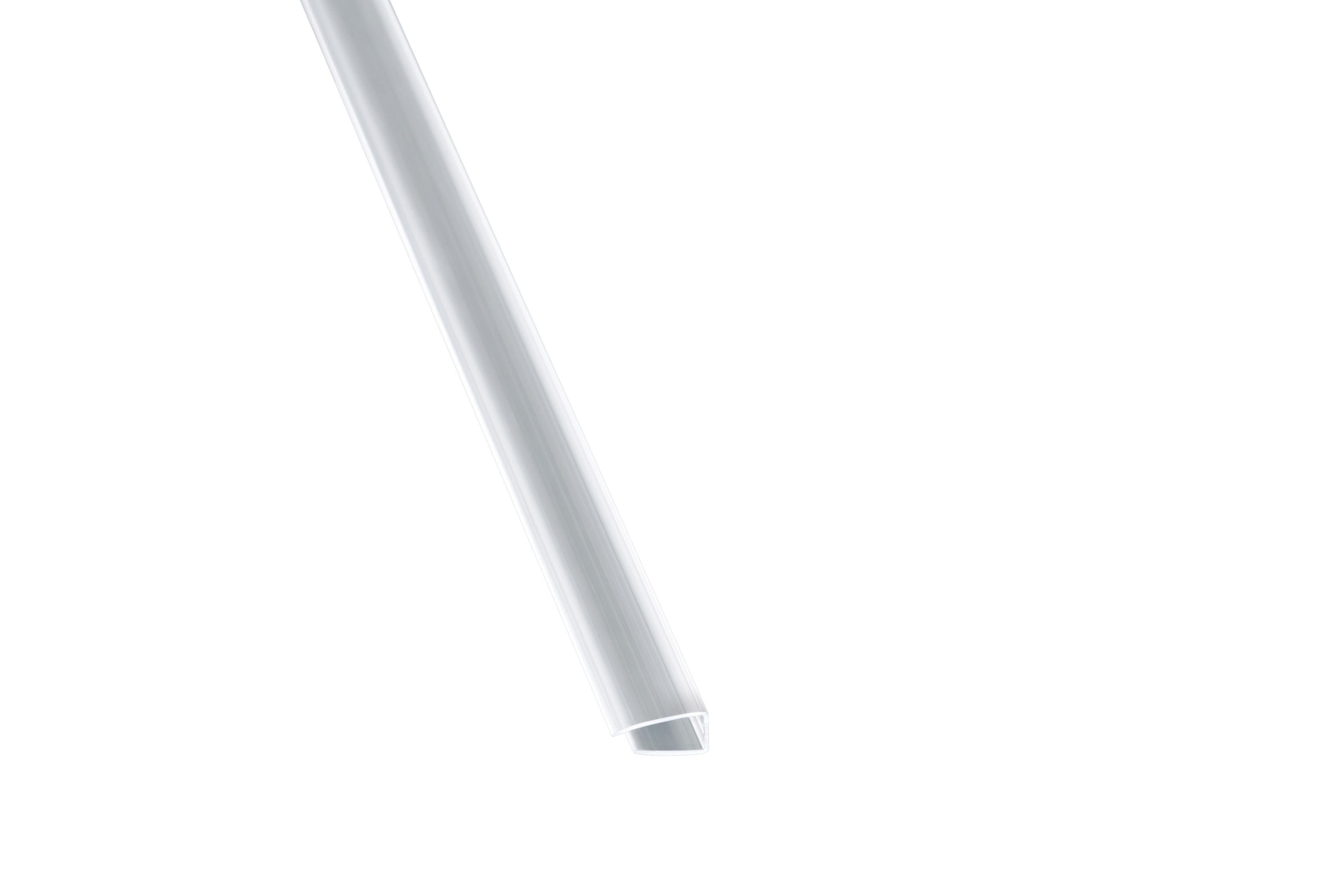 Polycarbonat U Profil 6mm – 19mm Breite, Transparent kaufen – Produktbild freigestellt