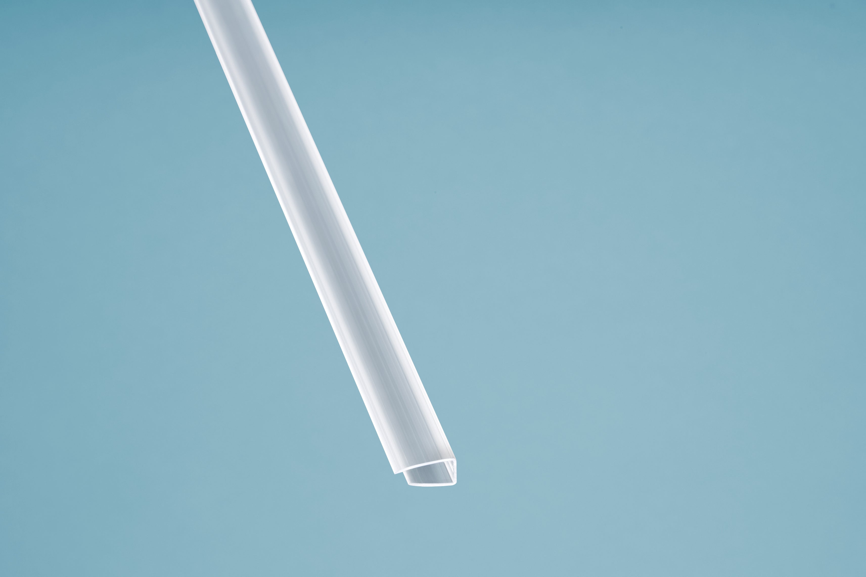 Polycarbonat U Profil 6mm – 19mm Breite, Transparent – Produktansicht