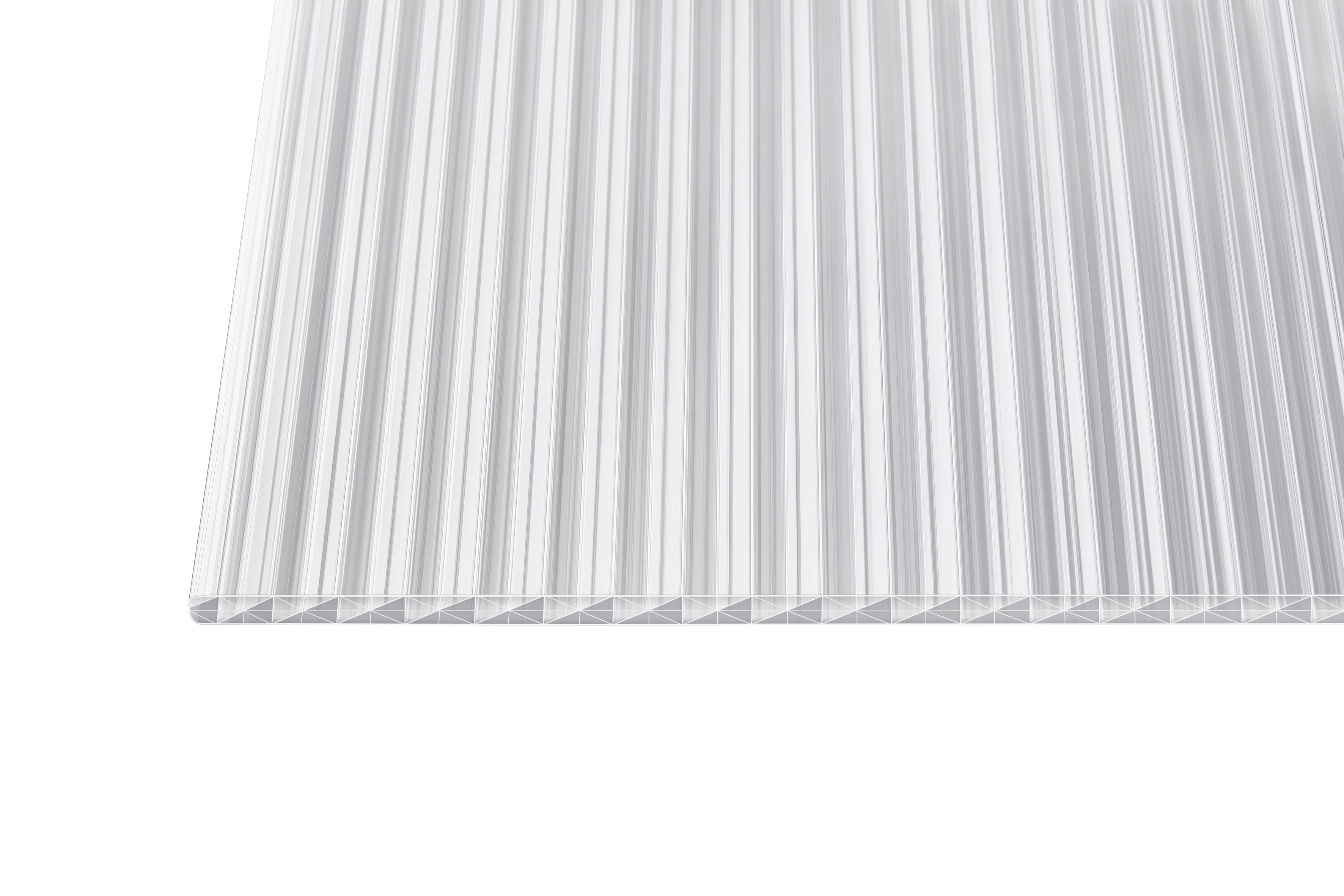 Stegplatte Polycarbonat X 16 – 16mm, Klar – Produktbild freigestellt